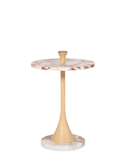 The Conran Shop Tamilla Side Table, Oak/Red, Red