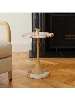 The Conran Shop Tamilla Side Table, Oak/Red - view 2, Red