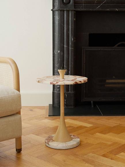 The Conran Shop Tamilla Side Table, Oak/Red - view 2, Red