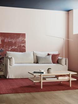 The Conran Shop Nicholson Loose Cover 3 Seater Sofa, Linen - view 2, Linen