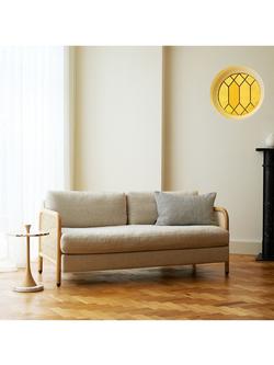 The Conran Shop Tamilla Rattan Panel 2 Seater Sofa, Oak/Oatmeal - view 2, Oak / Oatmeal