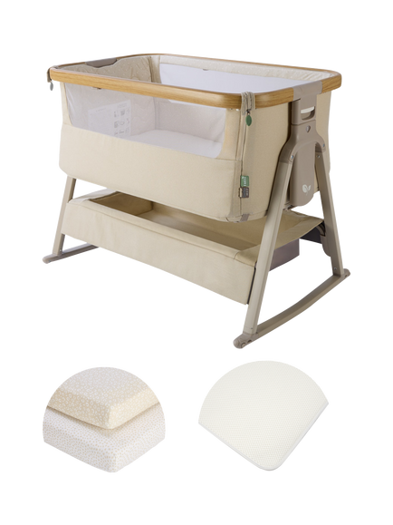 Tutti Bambini CoZee Air 2 Bedside Crib Starter Bundle, Sand, Sand