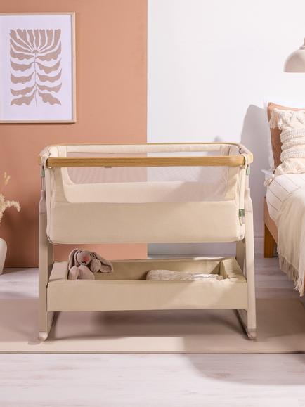 Tutti Bambini CoZee Air 2 Bedside Crib Starter Bundle, Sand - view 2, Sand