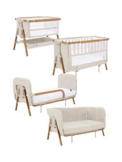 Tutti Bambini CoZee XL Complete Birth to 4 Years Package, Scandinavian Walnut/Ecru, Walnut/Ecru