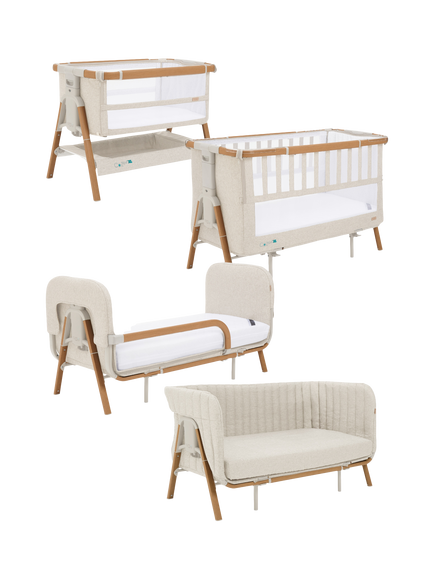 Tutti Bambini CoZee XL Complete Birth to 4 Years Package, Scandinavian Walnut/Ecru, Walnut/Ecru