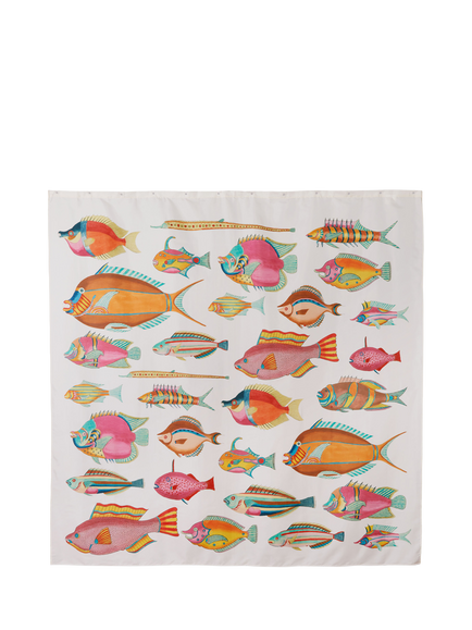 BlissHome Fantastical Fish Shower Curtain, Multi, Multi