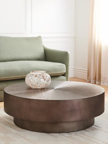 John Lewis Brandy Round Coffee Table, Bronze - view 2, Bronze