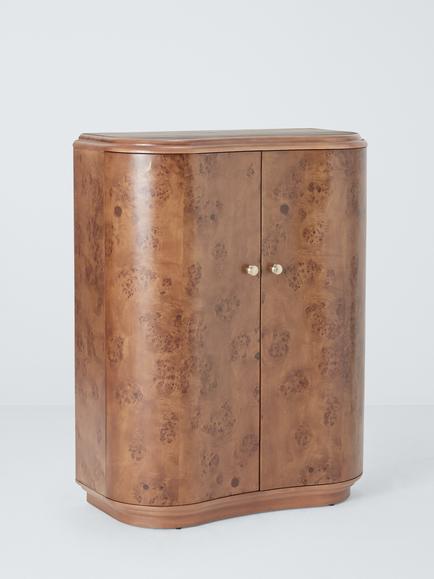 John Lewis Cupid Bar Cabinet, Walnut Burl, Walnut Burl