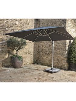 Bramblecrest Steel Cantilever Parasol Base with Wheels - view 2, Anthracite