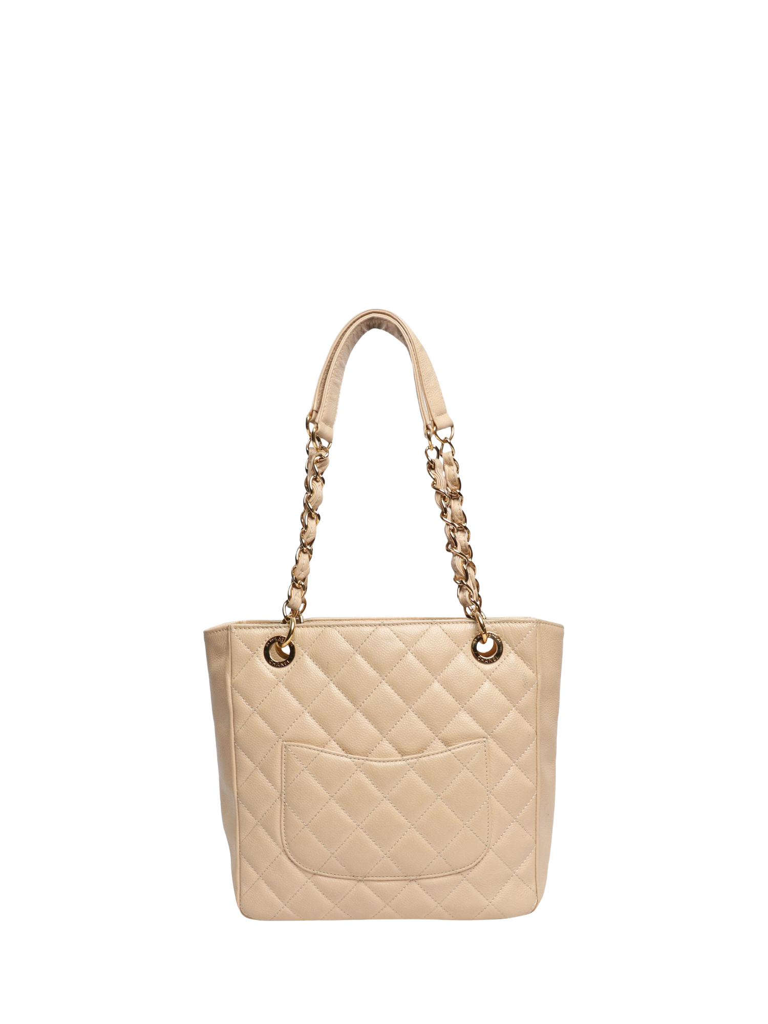 Product image 3 of 10, which shows Pre-loved CHANEL 2010 Caviar-Quilted Petit GST Bag, Blush