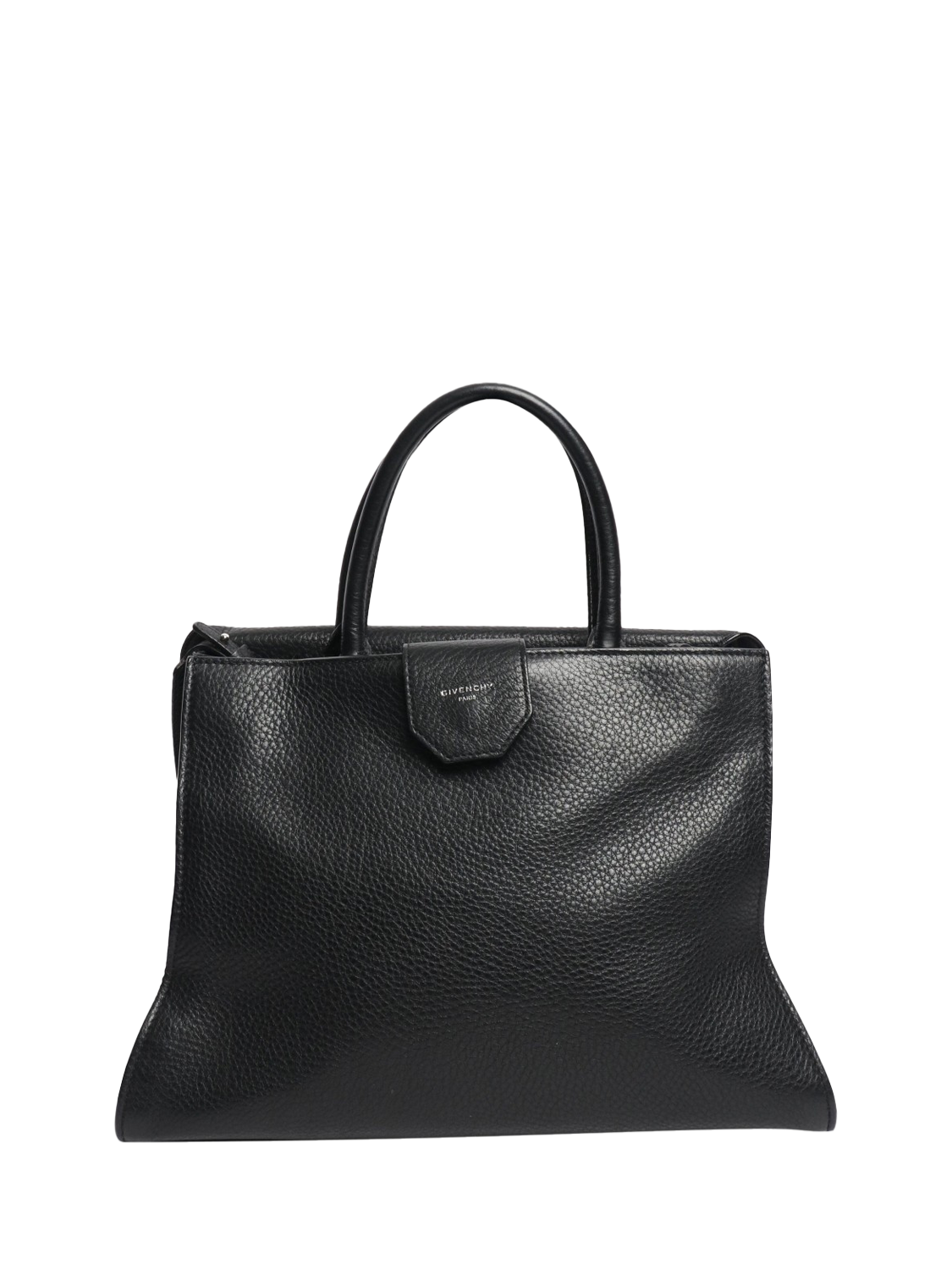 Product image 4 of 10, which shows Pre-loved Givenchy Obsedia Leather 2-Way Tote Bag, Black