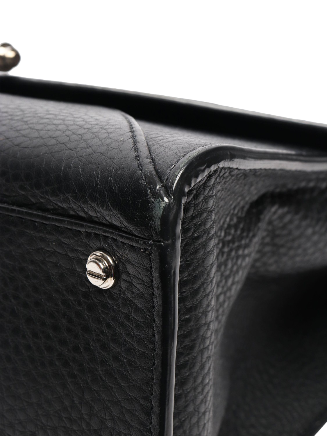 Product image 6 of 10, which shows Pre-loved Givenchy Obsedia Leather 2-Way Tote Bag, Black