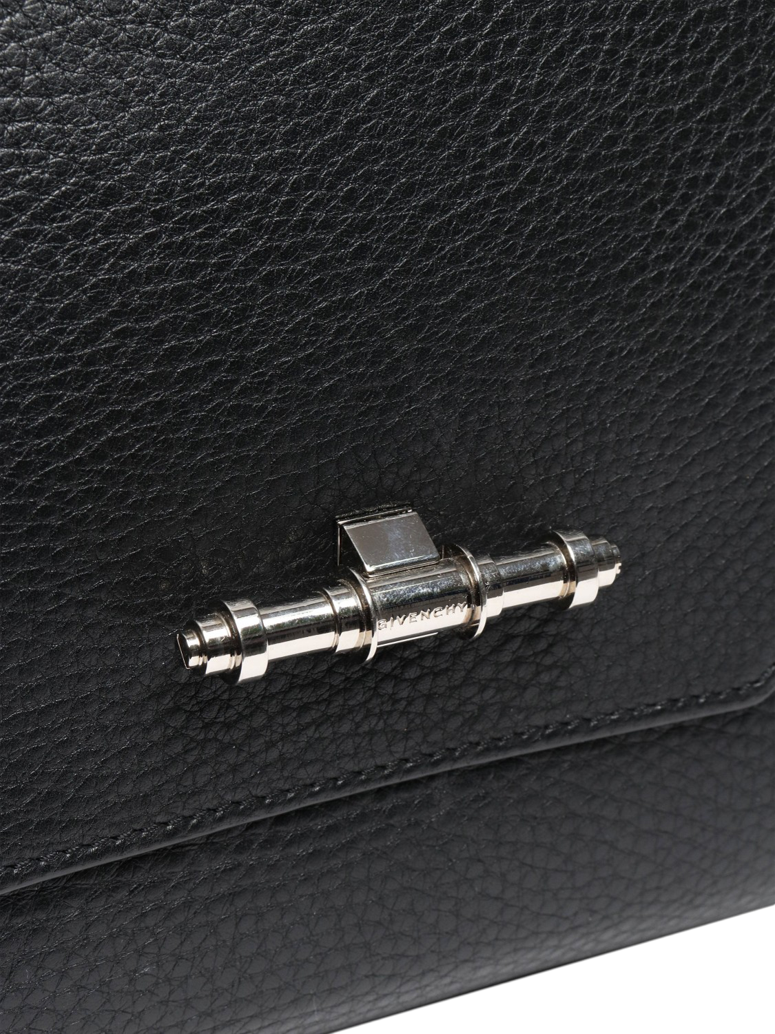 Product image 7 of 10, which shows Pre-loved Givenchy Obsedia Leather 2-Way Tote Bag, Black