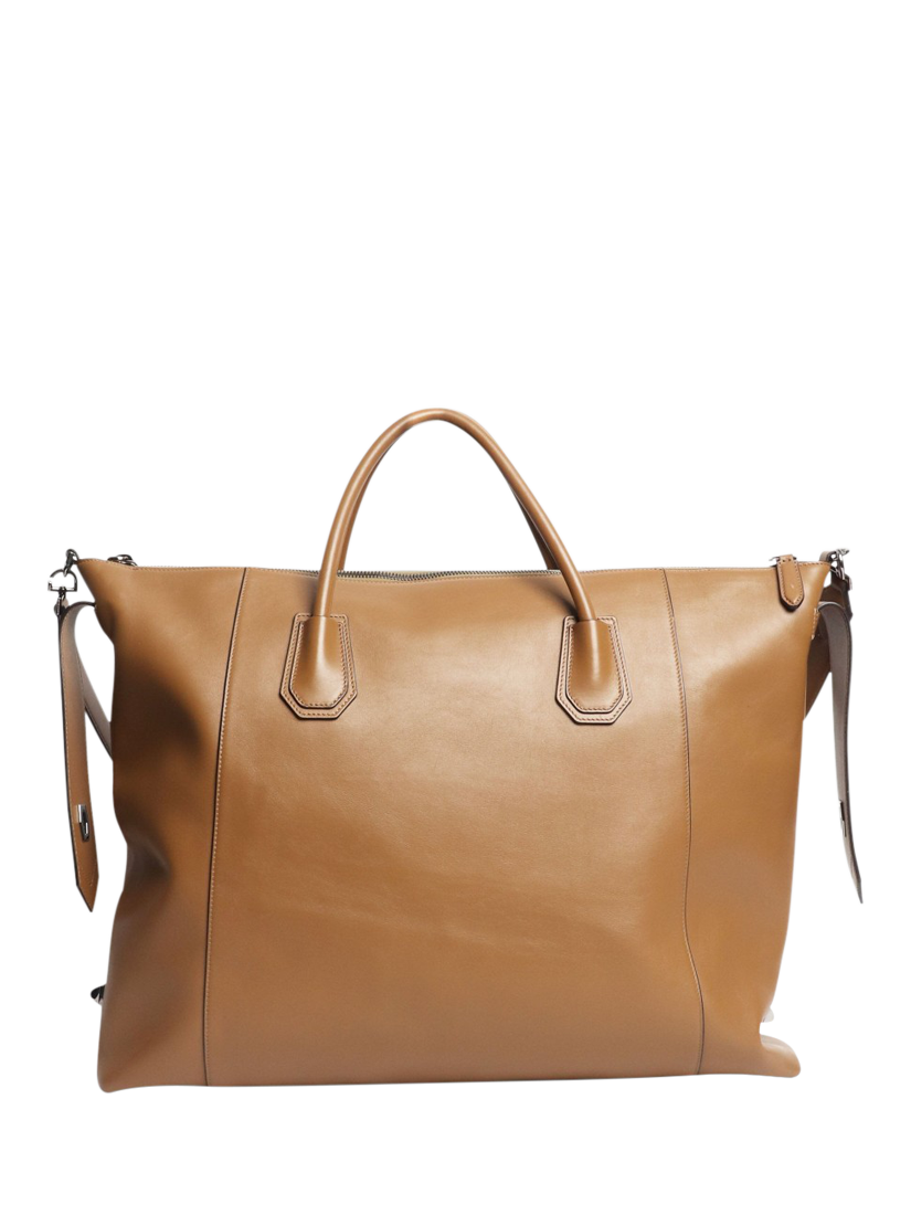 Product image 3 of 7, which shows Pre-loved Givenchy Antigona Large Leather 2-Way Bag, Tan