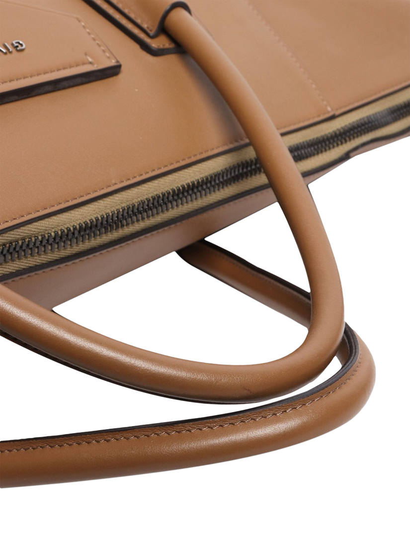 Product image 6 of 7, which shows Pre-loved Givenchy Antigona Large Leather 2-Way Bag, Tan