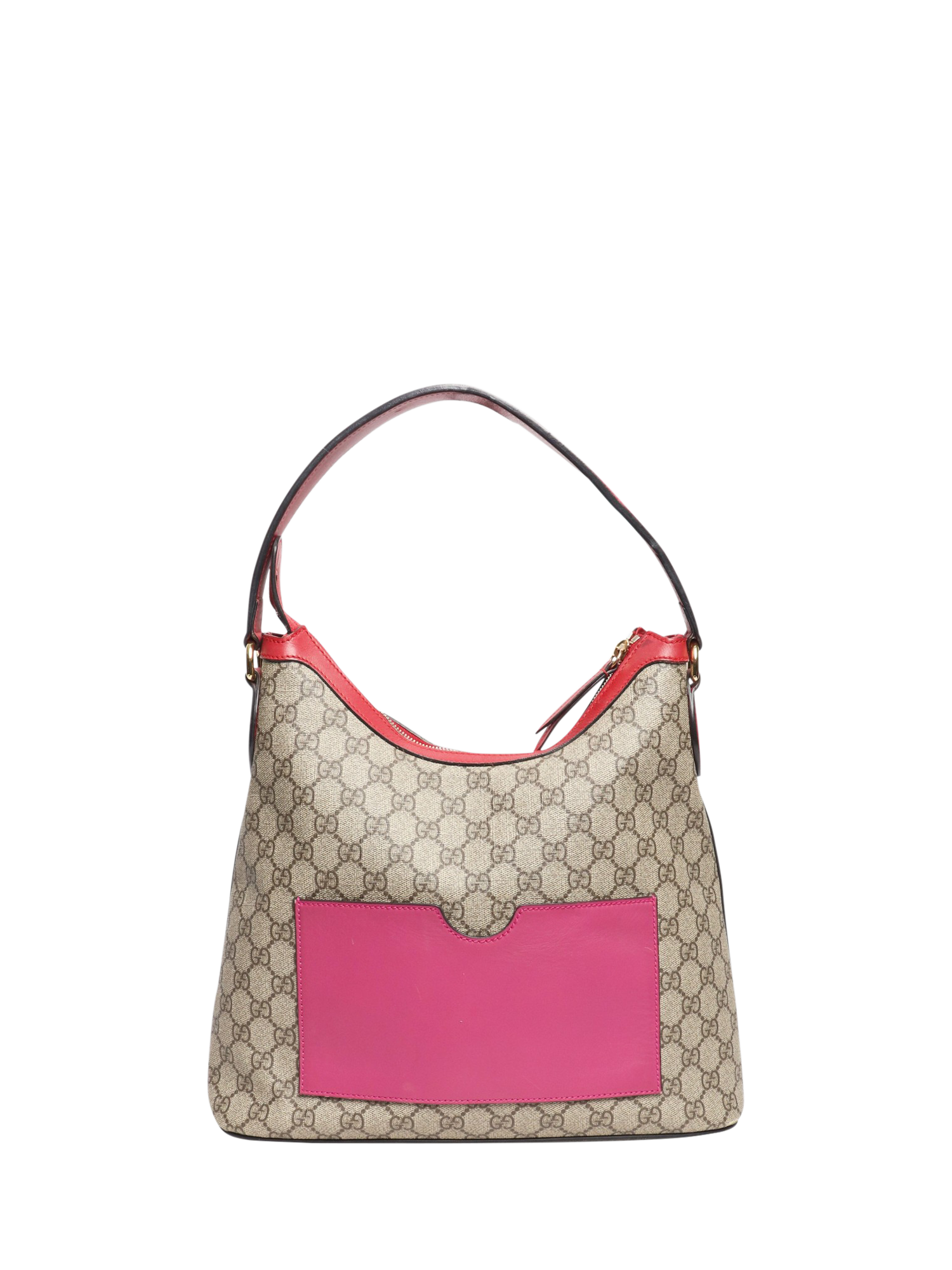 Product image 3 of 6, which shows Pre-loved GUCCI GG Supreme Canvas Bucket Bag, Brown
