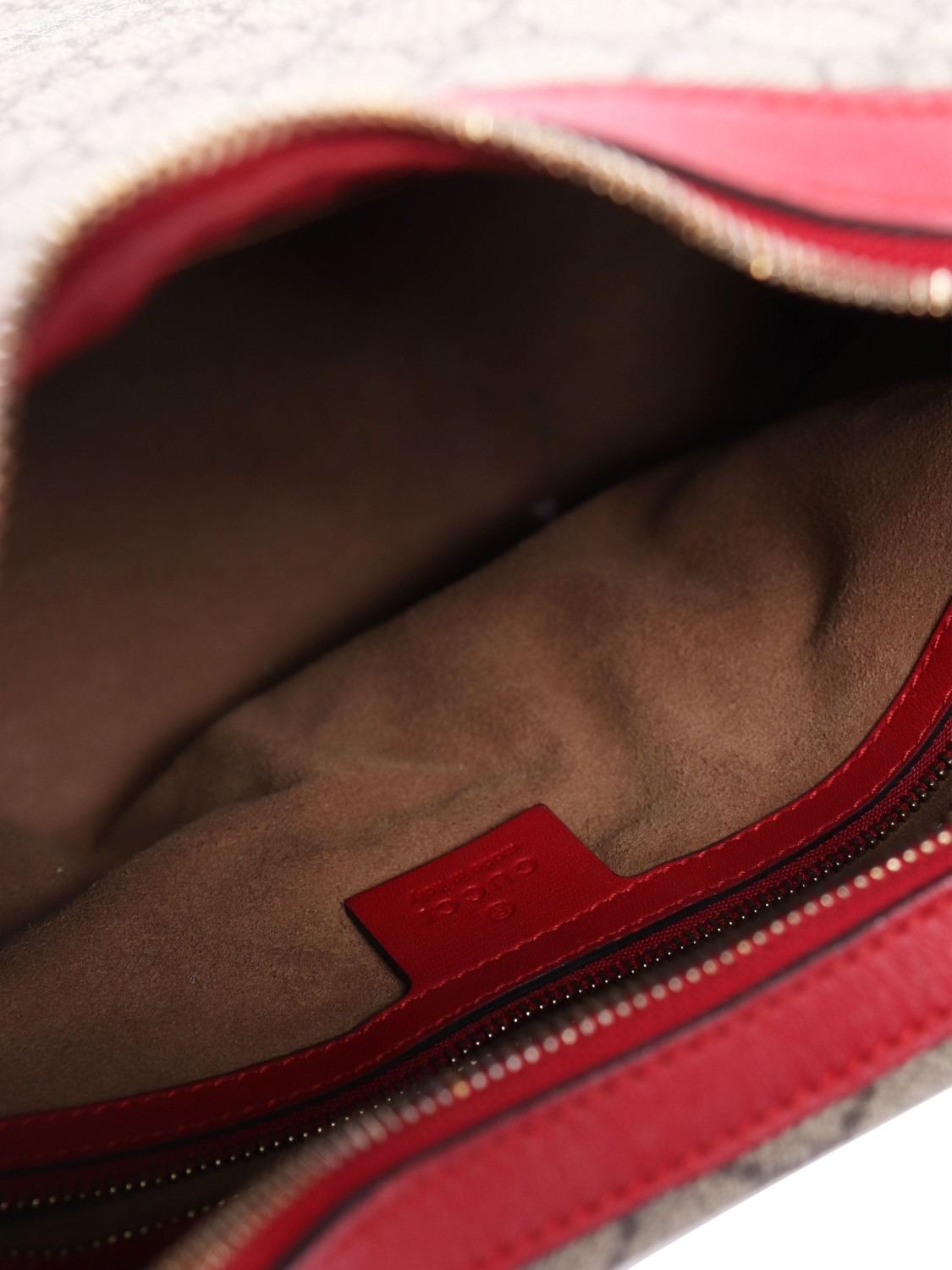 Product image 6 of 6, which shows Pre-loved GUCCI GG Supreme Canvas Bucket Bag, Brown