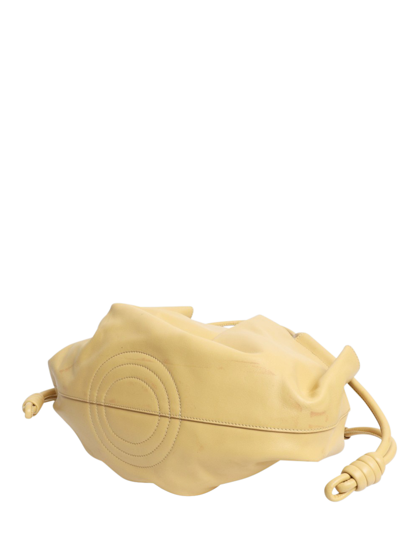 Product image 4 of 8, which shows Pre-loved LOEWE Paseo Leather 2-Way Bag, Yellow