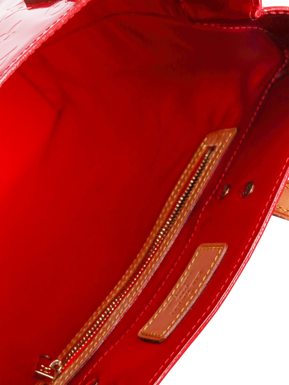 Product image 5 of 6, which shows Pre-loved Louis Vuitton 2001 Monogram Vernis Leather Tote Bag, Red