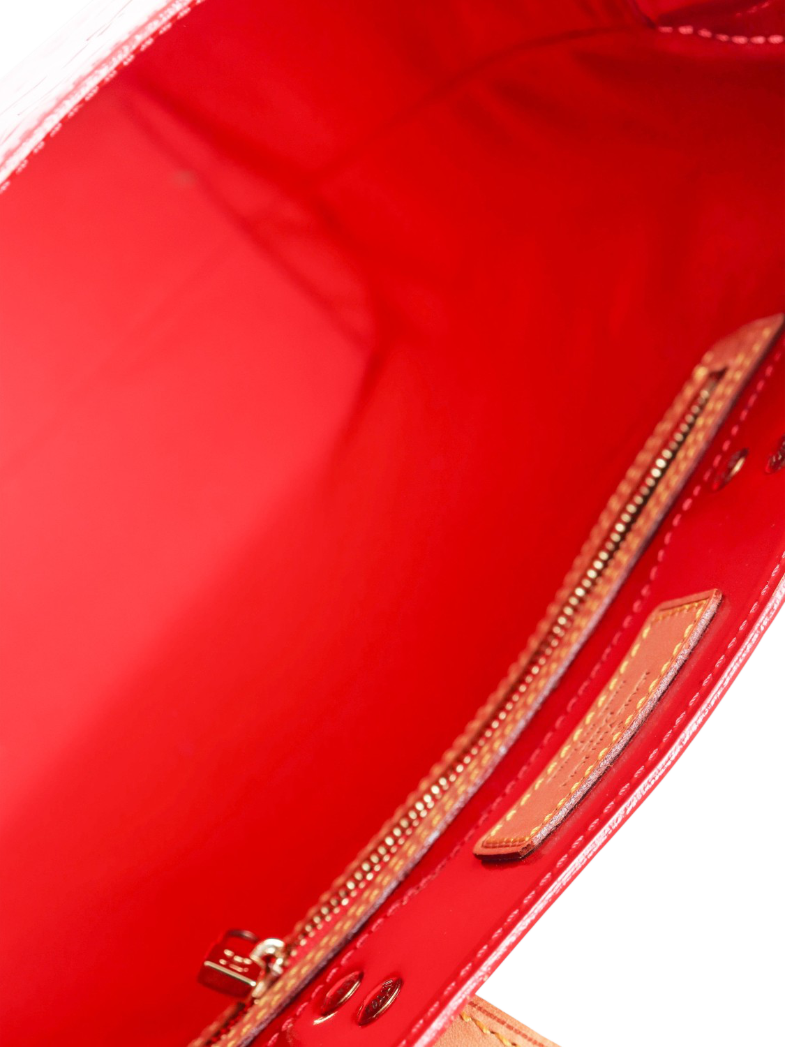 Product image 6 of 6, which shows Pre-loved Louis Vuitton 2001 Monogram Vernis Leather Tote Bag, Red