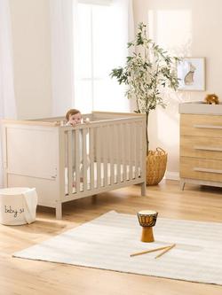 Tutti Bambini Misha Cotbed, Pocket Sprung Mattress & Hallee Changing Table Dresser - view 2, Mushroom