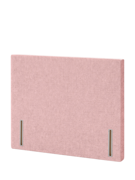 John Lewis Hartland Full Depth Upholstered Headboard, Double, Cotton Effect Pink