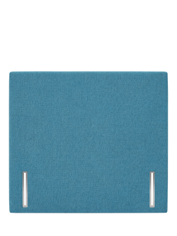 John Lewis Hartland Full Depth Upholstered Headboard, Double, Cotton Effect Denim