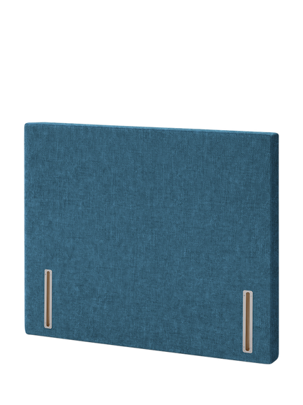 John Lewis Hartland Full Depth Upholstered Headboard, Double, Cotton Effect Denim