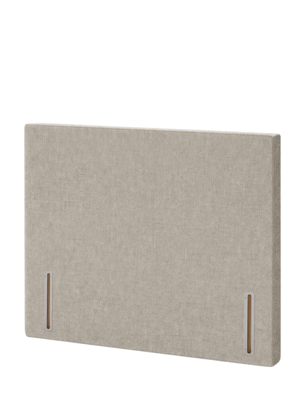 John Lewis Hartland Full Depth Upholstered Headboard, Double, Cotton Effect Beige