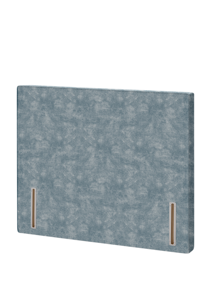 John Lewis Hartland Full Depth Upholstered Headboard, Double, Velvet Grey