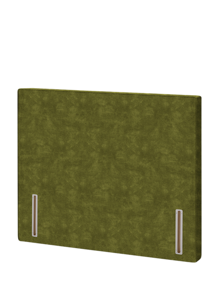 John Lewis Hartland Full Depth Upholstered Headboard, Double, Velvet Moss