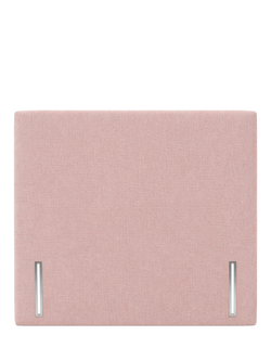 John Lewis Hartland Full Depth Upholstered Headboard, King Size, Cotton Effect Pink
