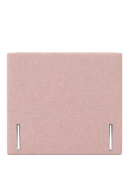 John Lewis Hartland Full Depth Upholstered Headboard, King Size, Cotton Effect Pink