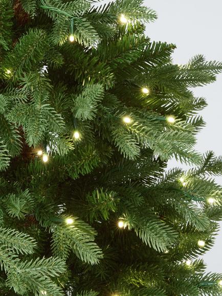 John Lewis Pre-lit Basket Tree, 4.5ft - view 2, Green