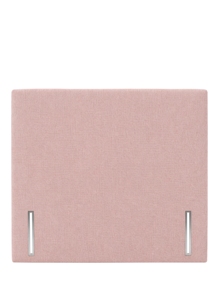 John Lewis Hartland Full Depth Upholstered Headboard, Super King Size, Cotton Effect Pink