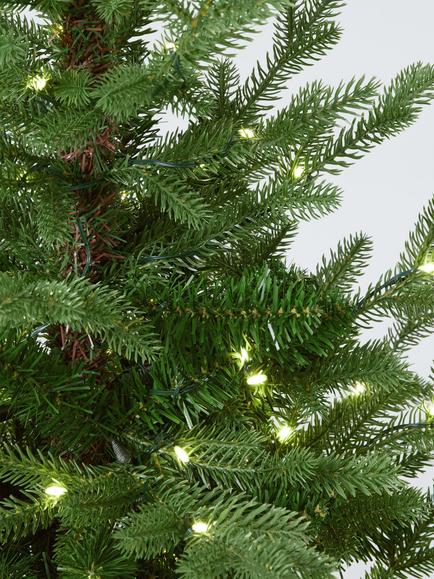 John Lewis Cotswold Potted Pre-lit Battery Operated Christmas Tree - view 2, Green