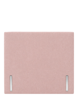 John Lewis Hartland Full Depth Upholstered Headboard, Emperor, Cotton Effect Pink