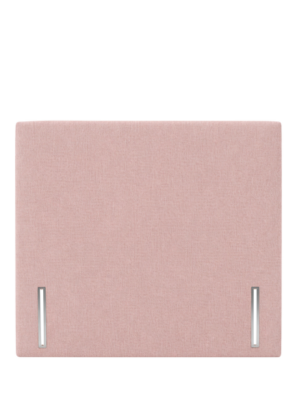 John Lewis Hartland Full Depth Upholstered Headboard, Emperor, Cotton Effect Pink