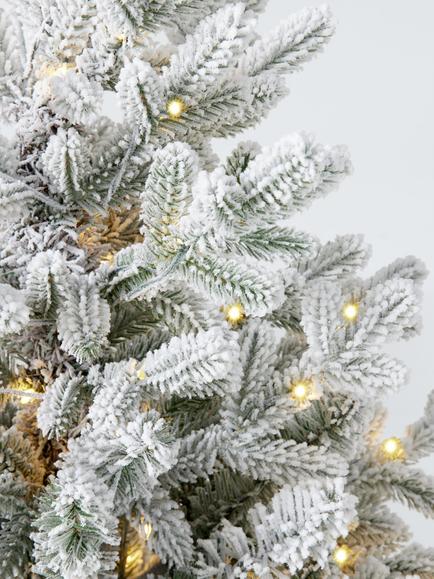 John Lewis Cotswold Snowy Pre-lit Battery Operated Christmas Tree, 3ft - view 2, White