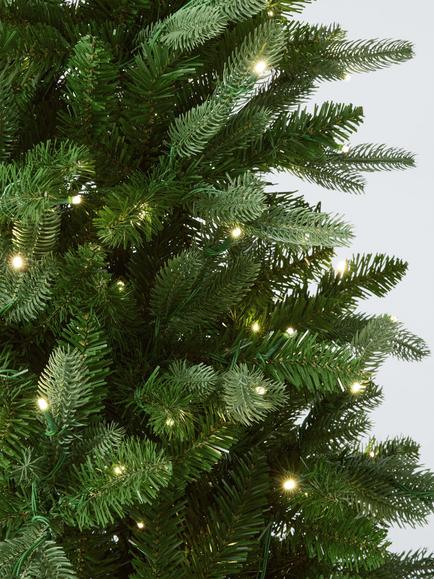 John Lewis Durham Pre-lit Christmas Tree - view 2, Green