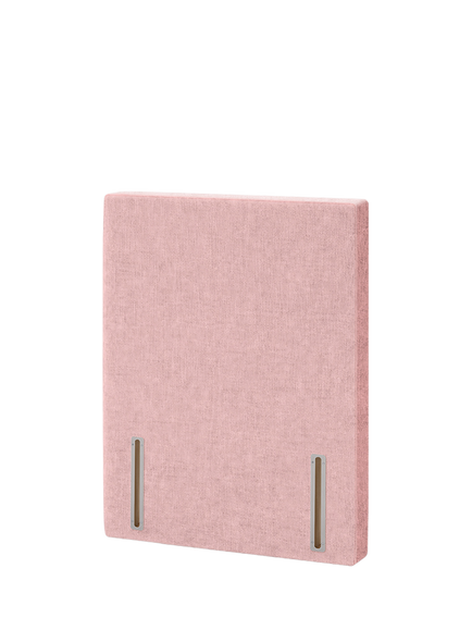 John Lewis Hartland Full Depth Upholstered Headboard, Single, Cotton Effect Pink