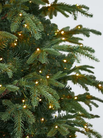 John Lewis St. Petersburg Pre-lit Christmas Tree, 7ft, Green - view 2, Green