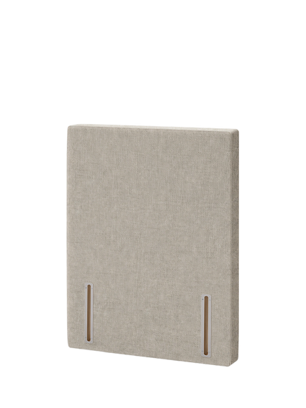 John Lewis Hartland Full Depth Upholstered Headboard, Single, Cotton Effect Beige