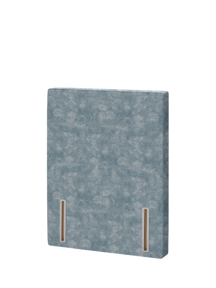 John Lewis Hartland Full Depth Upholstered Headboard, Single, Velvet Grey
