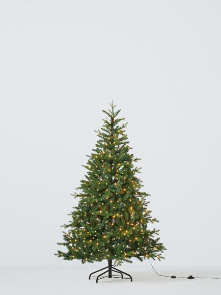 John Lewis Pre-lit Woodland Pine Christmas Tree, Green