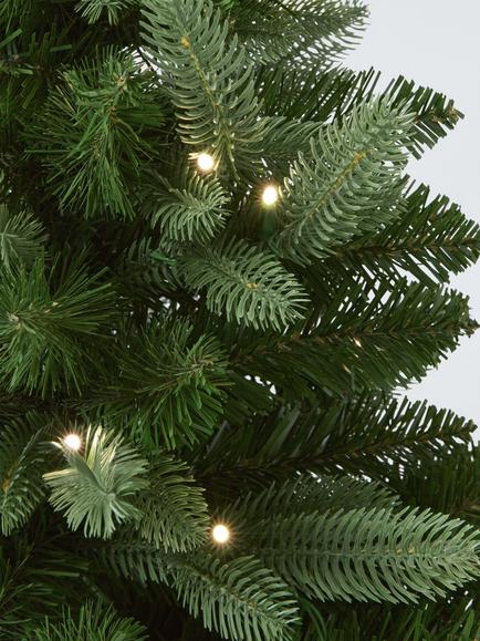 John Lewis Zinc Potted Pre-Lit Christmas Tree, 3ft, Green - view 2, Green