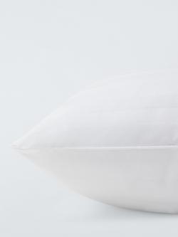 John Lewis Woven Stripe Standard Pillow Pair, Medium/Firm (4) - view 2, White