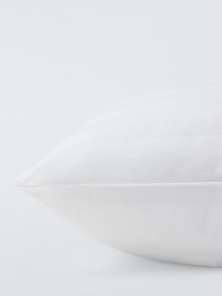 John Lewis Woven Stripe Standard Pillow Pair, Medium/Firm (4) - view 2, White