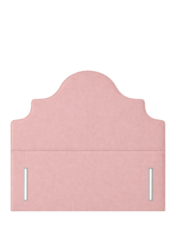 John Lewis Weybridge Full Depth Upholstered Headboard, Double, Cotton Effect Pink