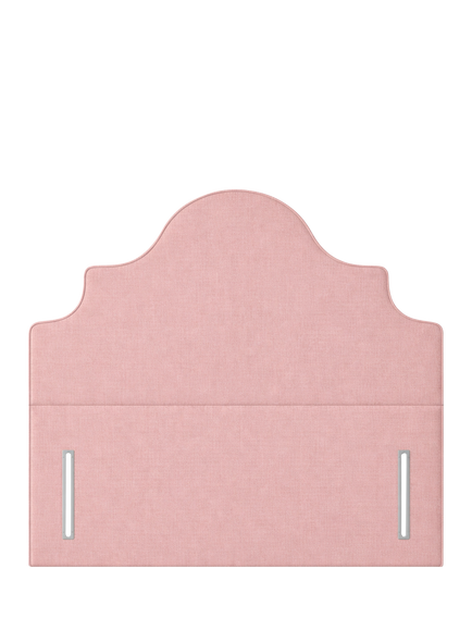 John Lewis Weybridge Full Depth Upholstered Headboard, Double, Cotton Effect Pink